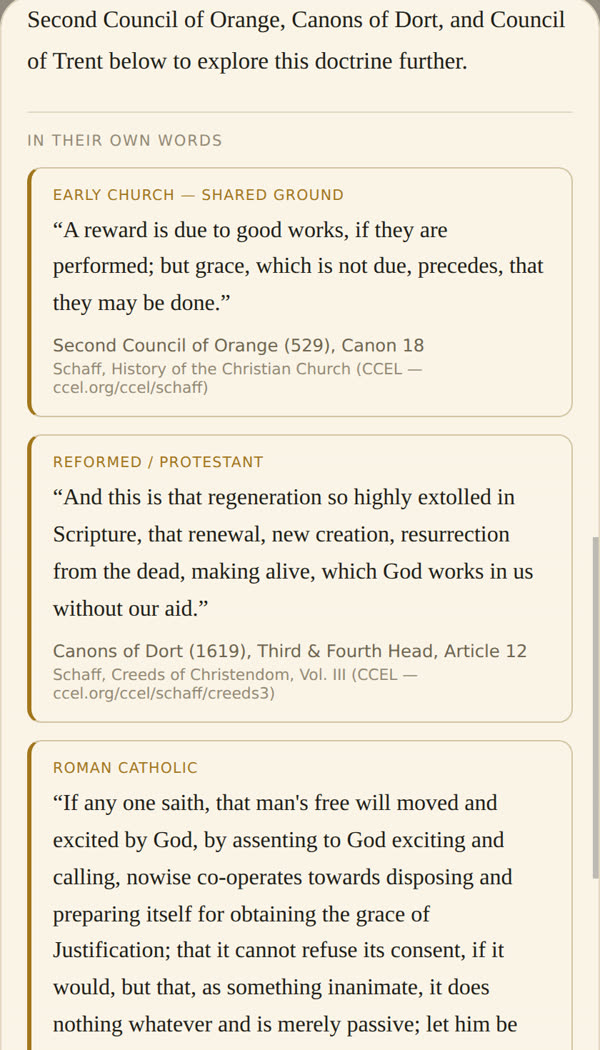 Learn Theology: quotes from the creeds and confessions with their sources
